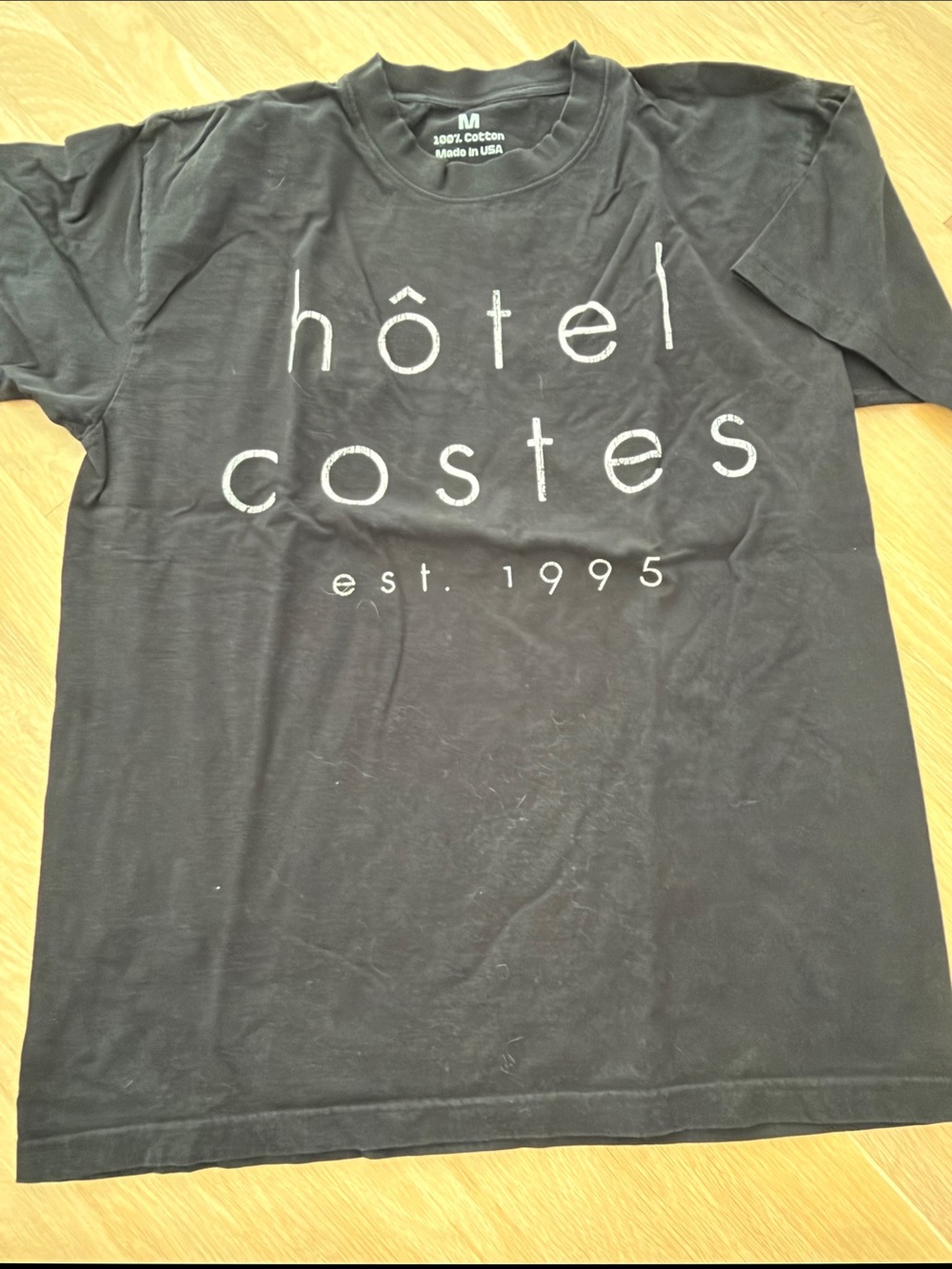 Black hotel Costes Logo T-Shirt size medium